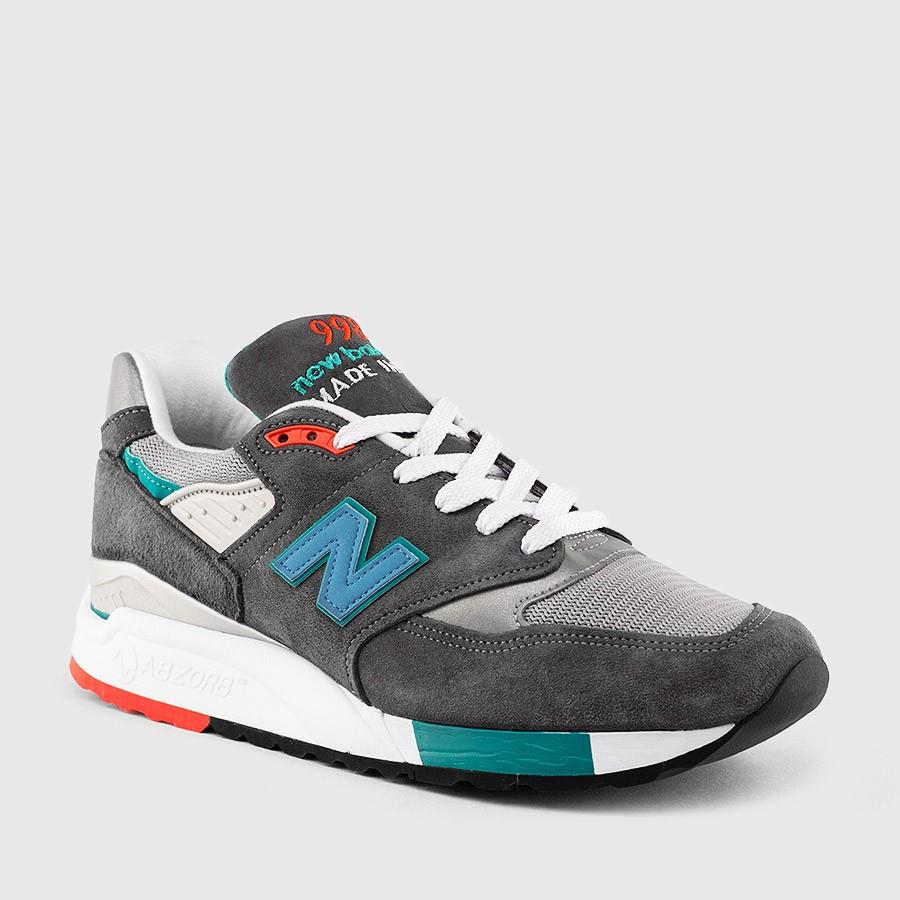 new balance m998 pig suede menn grågrønn sko Engros Kul n780x